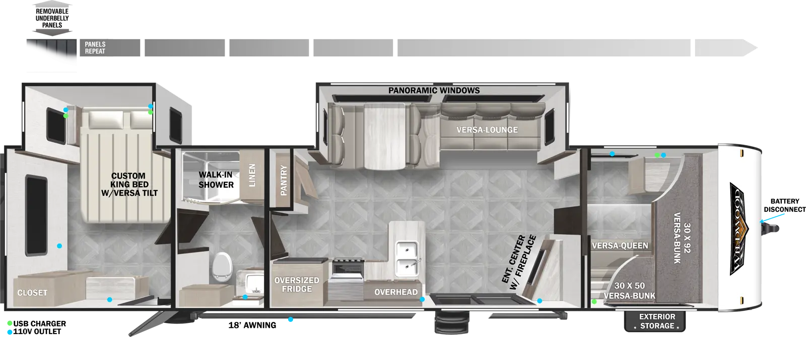 Wildwood 36VBDS Floorplan